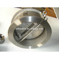 Cast iron double plate flap check valve